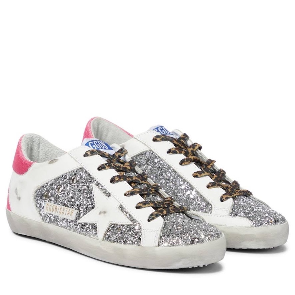 Superstar Distressed Glitter - Golden Goose